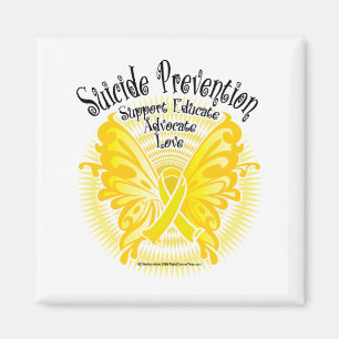 Aimant Papillon 3 de prévention de suicide