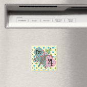 Aimant Papillon 4e anniversaire Tshirts et cadeaux (In Situ (Lave-vaisselle))