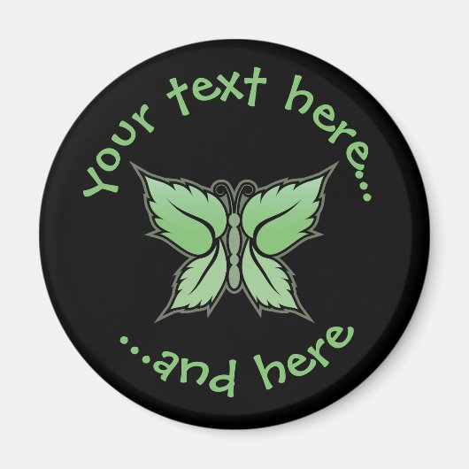 Aimant Papillon à menthe (Devant)