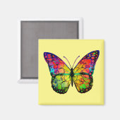 AIMANT PAPILLON ABSTRAIT (Recto/Verso)