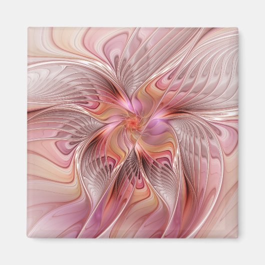 Aimant Papillon Abstrait coloré Imaginaire Fractal Art (Devant)