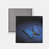 Aimant Papillon bleu (Recto/Verso)
