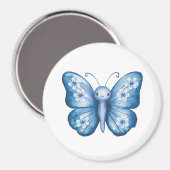 Aimant Papillon bleu (Recto/Verso)