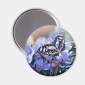 Aimant Papillon bleu (Recto/Verso)