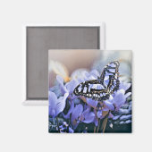 Aimant Papillon bleu (Recto/Verso)