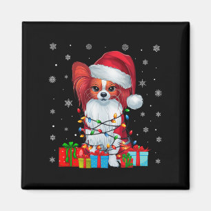 Aimant Papillon Chien Moche Xmas Éclat Père Noël Papillon