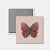 Aimant Papillon Coq Rouge (Recto/Verso)