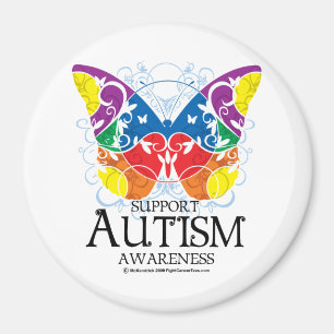 Aimant Papillon d'autisme