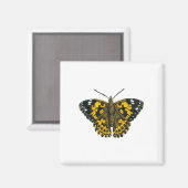 Aimant Papillon de femme peint (Recto/Verso)