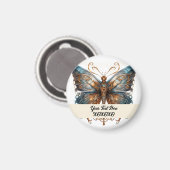 Aimant papillon de fête Steampunk (Recto/Verso)