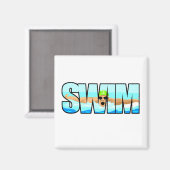 Aimant Papillon de natation (Recto/Verso)