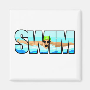 Aimant Papillon de natation