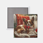 Aimant Papillon de Noël Festif (Recto/Verso)