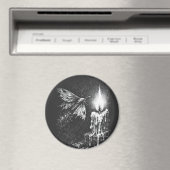 Aimant Papillon de nuit vers la flamme — par BurnsInHell (In Situ (Lave-vaisselle))