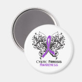 Aimant Papillon de sensibilisation à la fibrose kystique (Recto/Verso)
