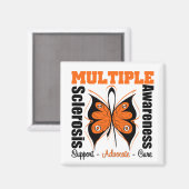 Aimant Papillon de sensibilisation à la sclérose en plaqu (Recto/Verso)