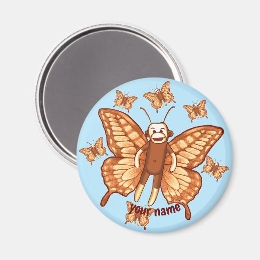 Aimant Papillon de singe de queue (Recto/Verso)