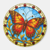 Aimant Papillon de vitrail (Devant)