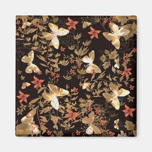 Aimant Papillon d'or (Devant)