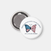 Aimant papillon du 4 juillet (Recto/Verso)