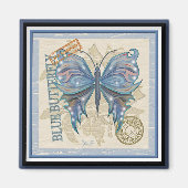 Aimant Papillon du bureau de création G (Devant)