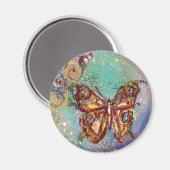AIMANT PAPILLON EN PAILLETTES D'OR (Recto/Verso)