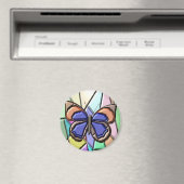 Aimant Papillon en verre tendu (In Situ (Lave-vaisselle))