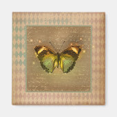 Aimant Papillon enchâssé vintage (Devant)