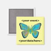 Aimant papillon enregistrer l'aimant de date (Recto/Verso)