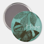 Aimant Papillon Espoir Inspiration Vert (Recto/Verso)