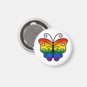 Aimant Papillon Fierté Gay (Recto/Verso)
