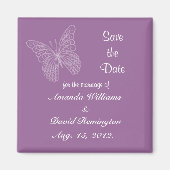 Aimant Papillon Filigree Enregistrer l'aimant Date (Devant)