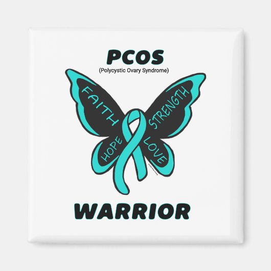 Aimant Papillon/Guerrier...PCOS (Devant)