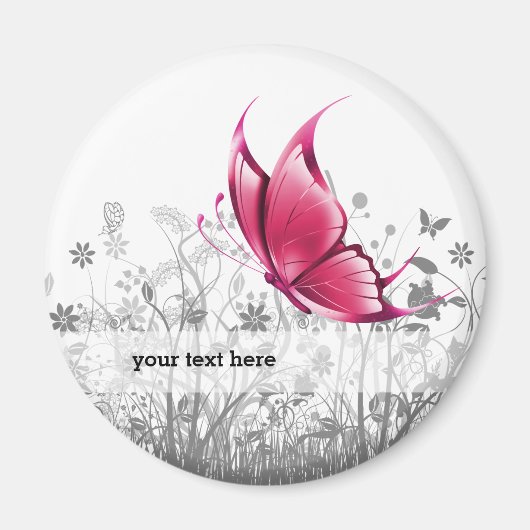 Aimant Papillon Imaginaire * choisir la couleur arrière - (Devant)