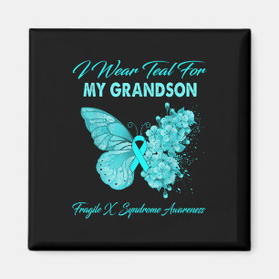 Aimant Papillon Je Porte Turquoise Pour Mon Petit-Fils Fr