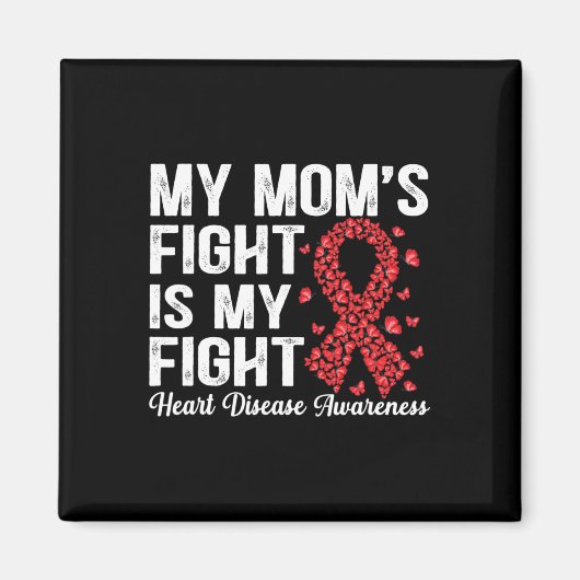 Aimant Papillon Le Combat de ma mère est mon combat Malad (Devant)