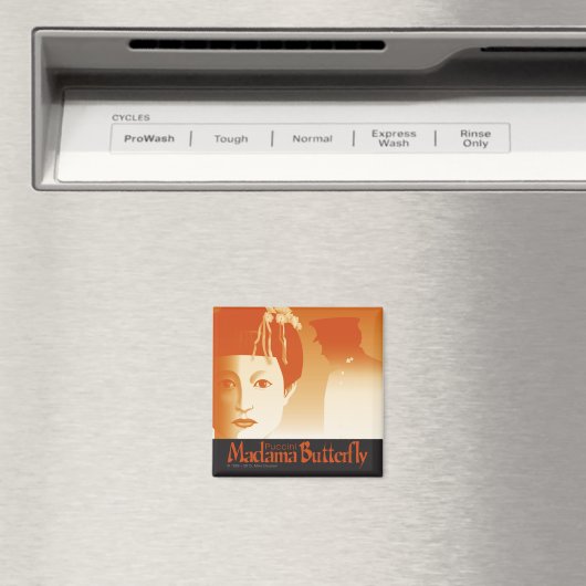 Aimant Papillon Madama ! Opéra (In Situ (Lave-vaisselle))