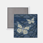 Aimant papillon monarch juif (Recto/Verso)