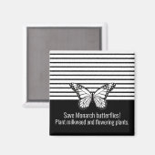 Aimant Papillon monarque (Recto/Verso)