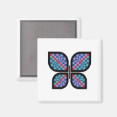 Aimant Papillon Mosaic Radiance (Recto/Verso)