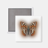 Aimant Papillon orange (Recto/Verso)