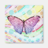 Aimant Papillon rayonnant (Devant)