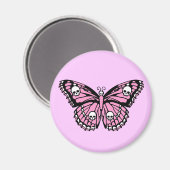 Aimant Papillon rose malin (Recto/Verso)