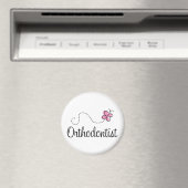 Aimant Papillon rose mignon Orthodontiste (In Situ (Lave-vaisselle))