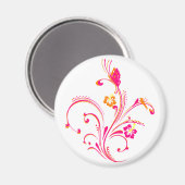 Aimant Papillon rose Tourbillonnant (Recto/Verso)