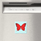 Aimant Papillon rouge (In Situ (Lave-vaisselle))