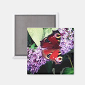 Aimant Papillon rouge (Recto/Verso)