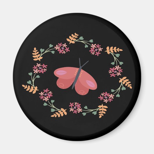 Aimant Papillon Sombre (Devant)