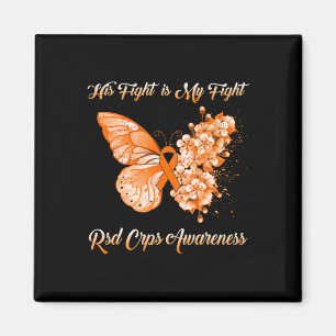 Aimant Papillon Son combat est mon combat Rsd Crps sensib