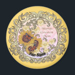 Aimant Papillon Sunflower Maman nom personnalisé<br><div class="desc">Papillon Tournesol maman nom personnalisé aimant par ArtMuvz Illustration. Correspondance vêtements de maman, t-shirts de maman, cadeaux de jour de mère pour Mère, grand-mère.Pour personnaliser cliquez sur "personnaliser ce modèle" puis modifier les champs fournis pour votre cadeau personnalisé. Vous pouvez ajouter votre nom ou ajouter du texte à la place....</div>